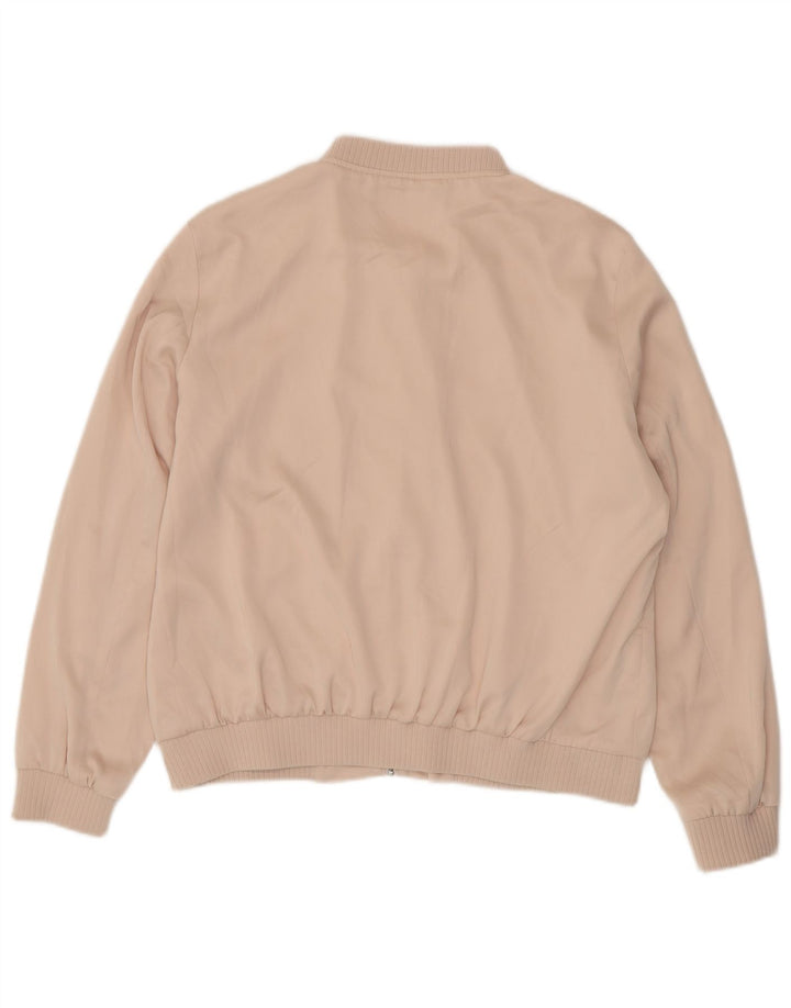 ZARA Veste Bomber Femme UK 18 XL Rose Polyester