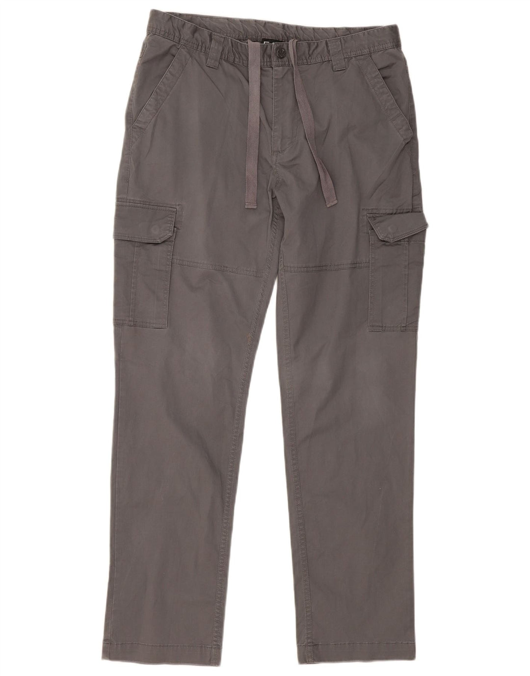 EMPORIO ARMANI Pantalon Cargo Droit Homme Large W34 L31 Gris Coton