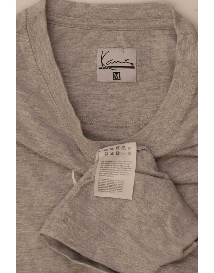 Karl Kani T-Shirt Graphique Homme Gris Moyen Moucheté Coton