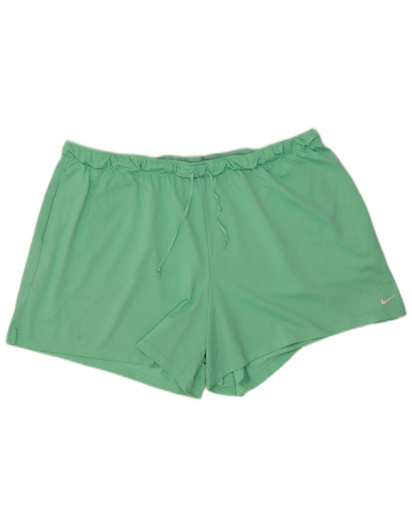 Nike Short de sport Dri Fit pour homme 2XL Vert Polyester