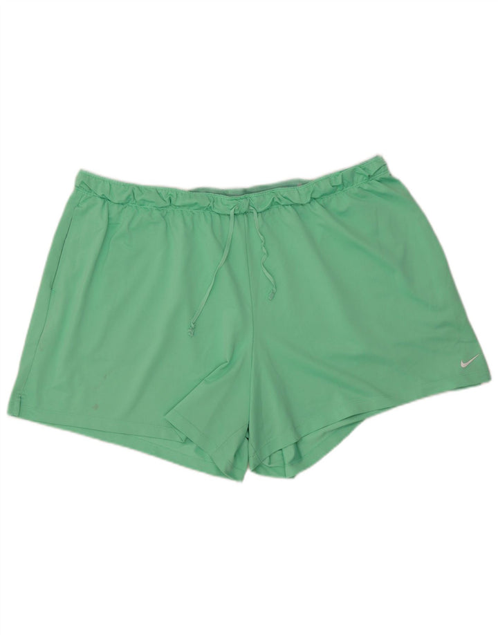 Nike Short de sport Dri Fit pour homme 2XL Vert Polyester