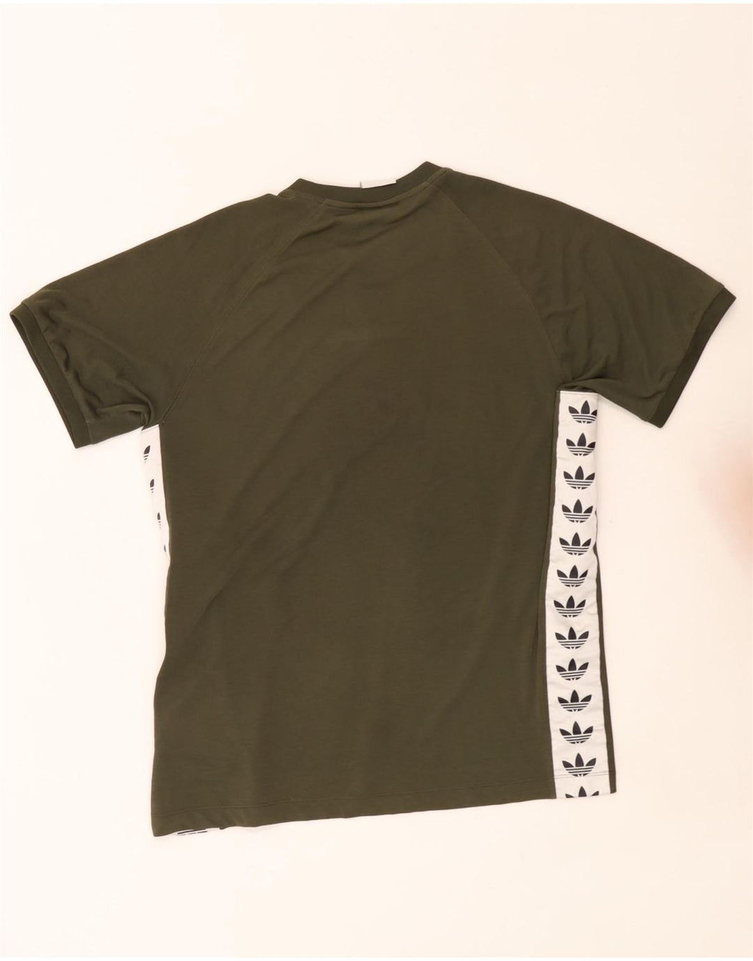 Adidas T-shirt graphique pour hommes, grand, kaki, color block, polyester