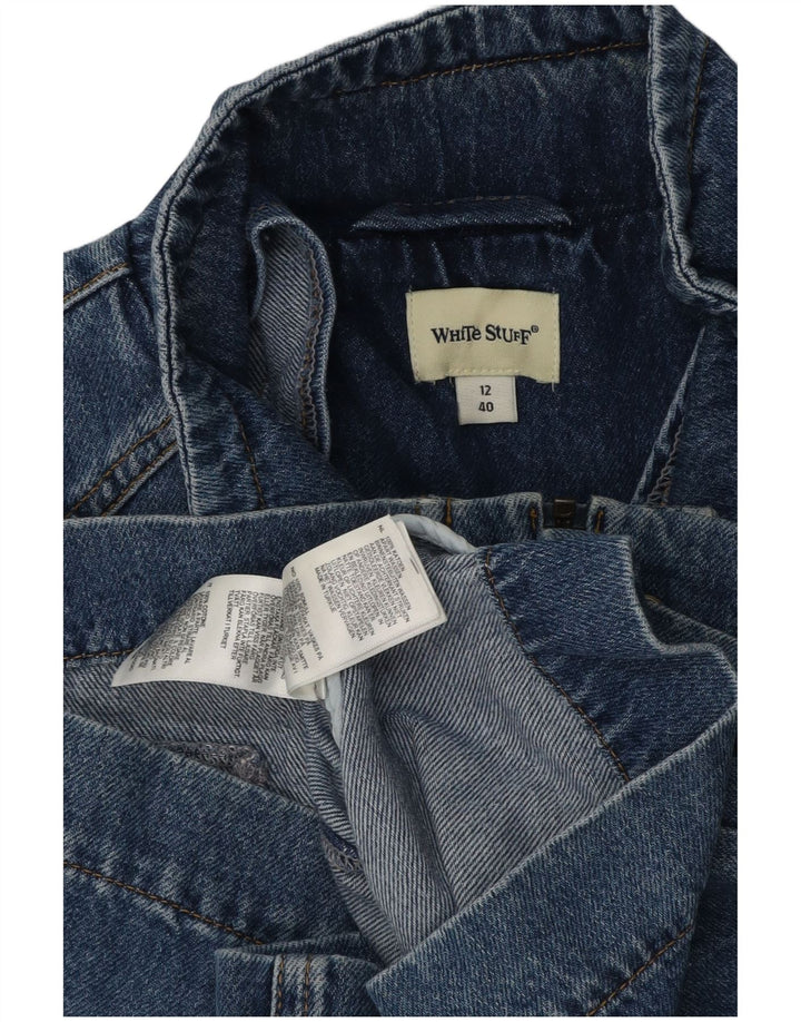 Veste en jean White Stuff Femme UK 12 Bleu Moyen Coton