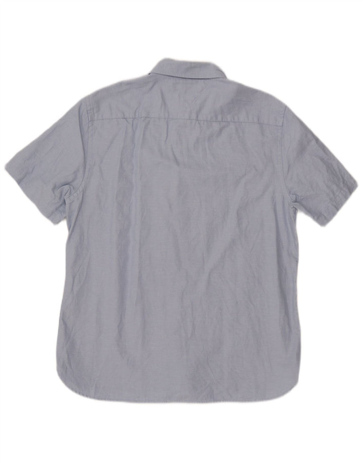 TOMMY HILFIGER Chemise à manches courtes homme XL Bleu Coton