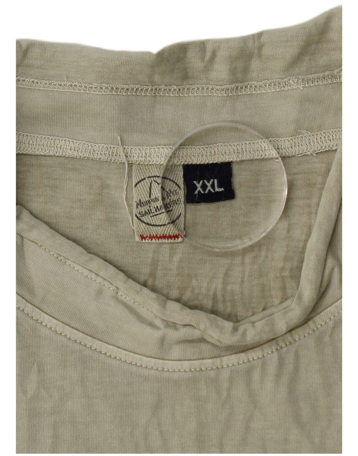 Murphy & Nye Haut à manches longues pour homme Marine Heritage en coton kaki 2XL