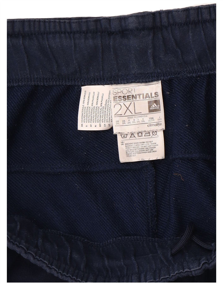 ADIDAS Pantalon de survêtement Climalite Graphic pour homme Bleu marine 2XL