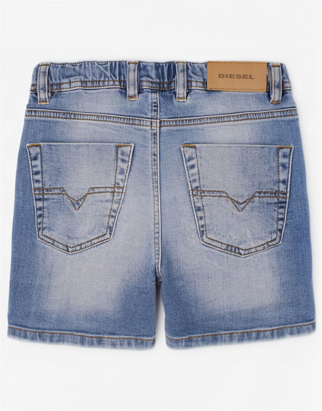 Diesel Short en jean vieilli pour garçon 3-4 ans W20 Bleu Coton