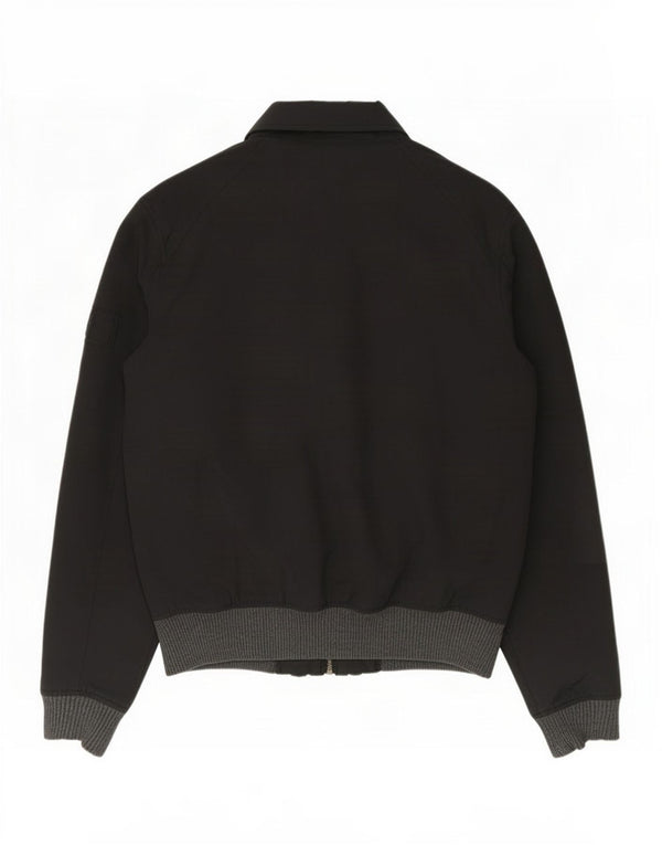 Fat Face Veste bomber à capuche pour homme UK 36 Petit nylon noir