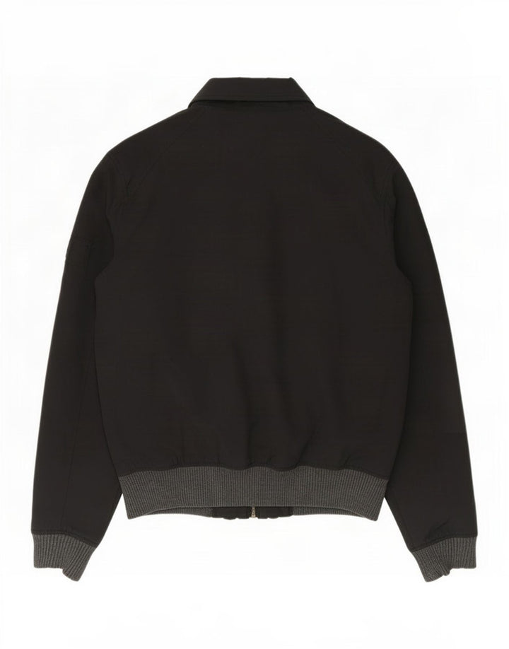 Fat Face Veste bomber à capuche pour homme UK 36 Petit nylon noir