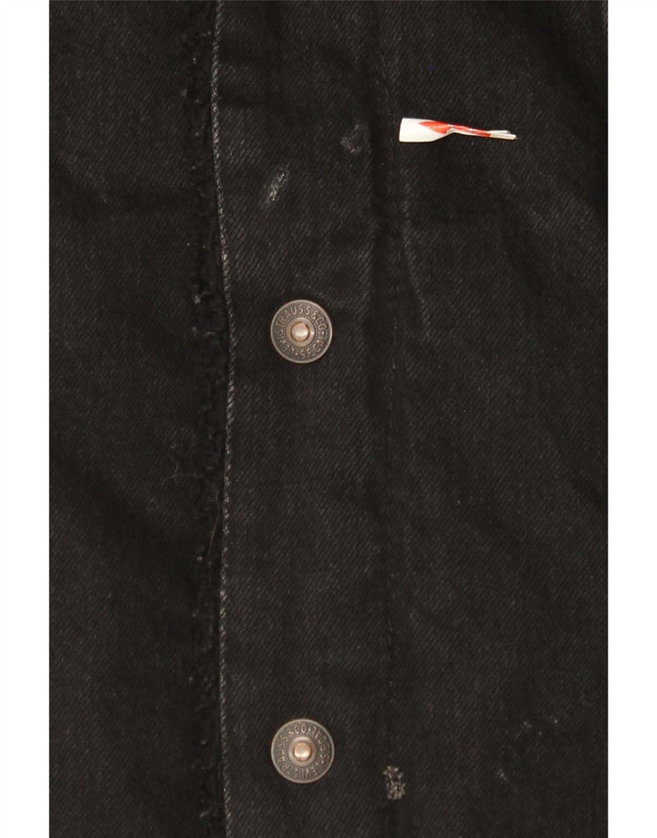 Levi's Veste Sherpa Denim Homme UK 38 Coton Noir Moyen