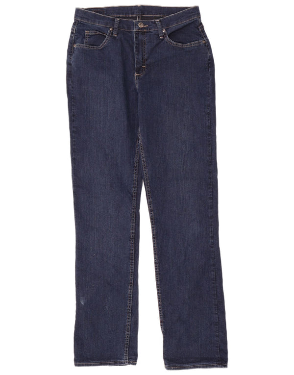 Lee Jean droit pour femme US 12 Large W32 L35 Bleu marine Coton