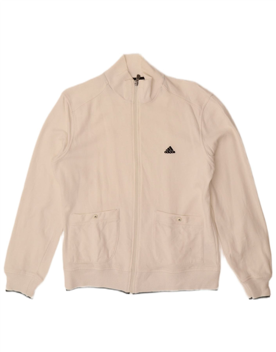 ADIDAS Veste de survêtement pour homme UK 40/42 Coton blanc moyen