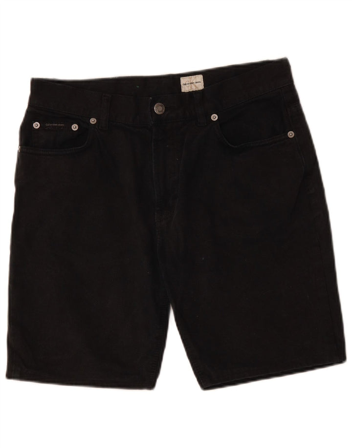 CALVIN KLEIN Short en Jean W31 Homme Noir Moyen Coton