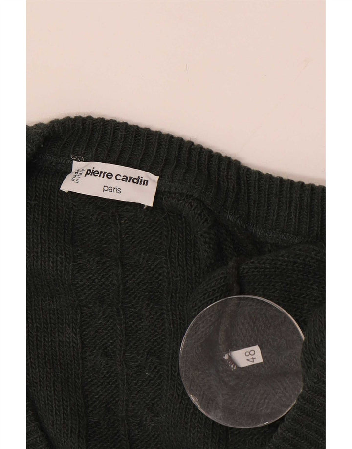 Pierre Cardin Pull Cardigan Homme IT 48 Kaki Moyen