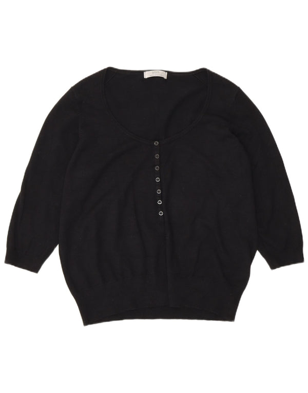 Marks & Spencer Pull boléro à manches 3/4 pour femme UK 20 2XL Viscose noire