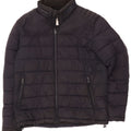 Zara Veste matelassée pour homme UK 40 Large Bleu Marine Polyester