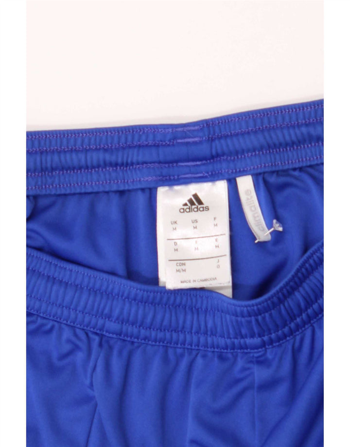 Adidas Short de Sport Climalite Homme Bleu Moyen Polyester Colorblock