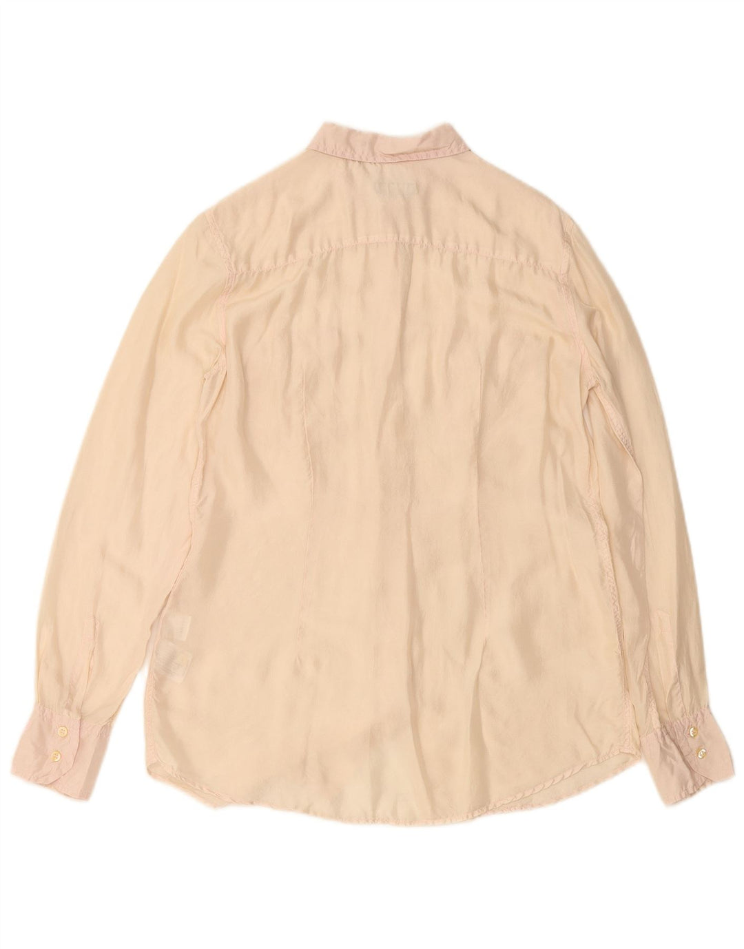 FRED PERRY Chemisier Femme UK 14 Grande Soie Beige