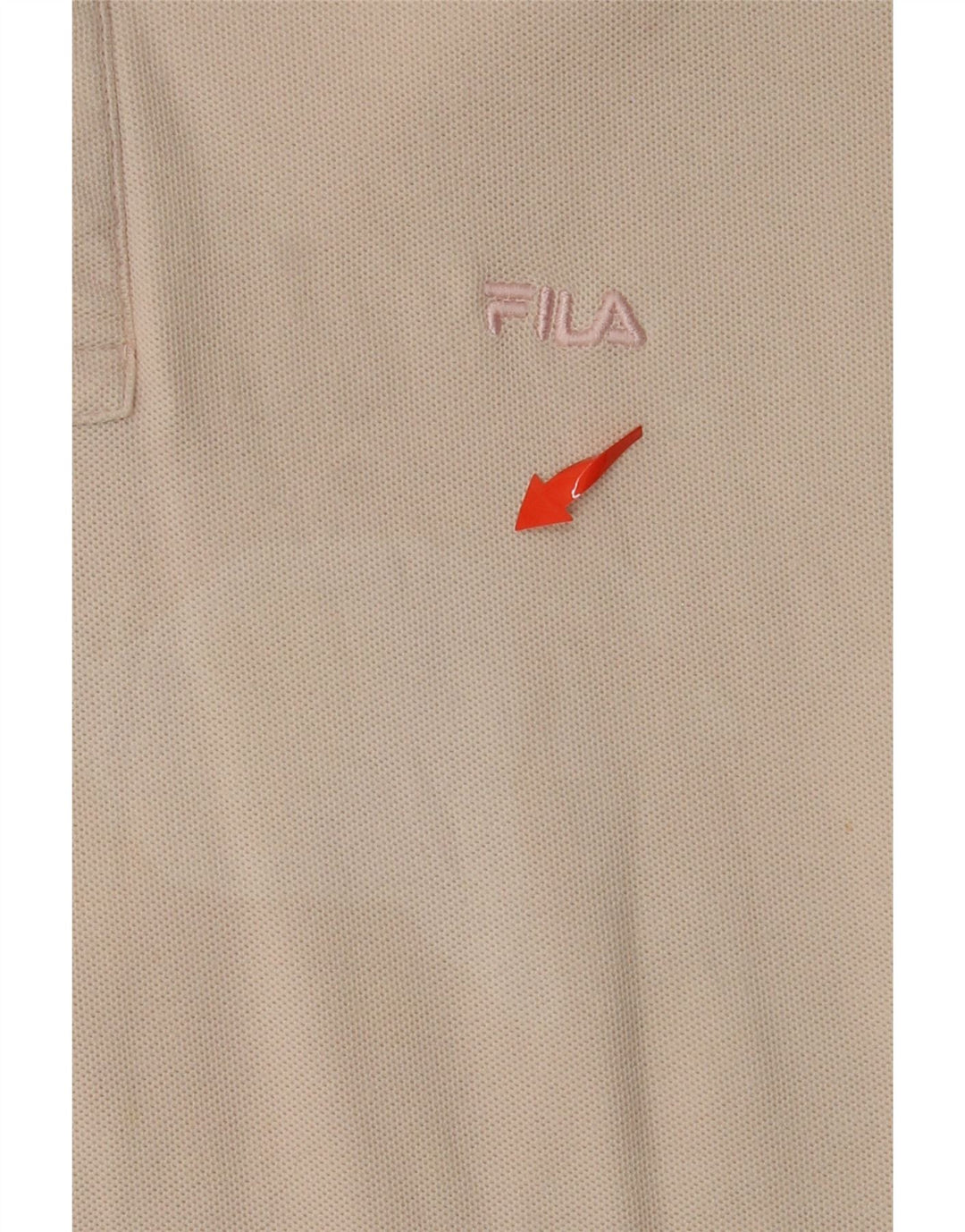 FILA Polo Homme Coton Beige Moyen