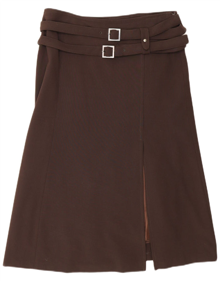 Atos Lombardini Femme Jupe Trapèze W30 Marron Moyen
