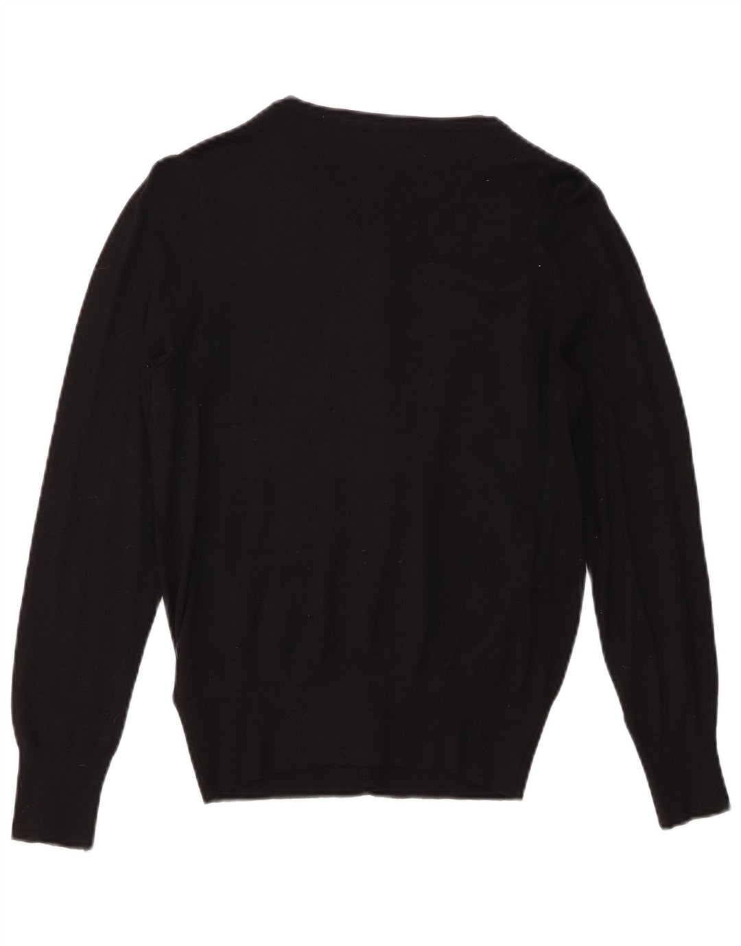 Marks & Spencer Pull Cardigan Femme UK 10 Petit Viscose Noir