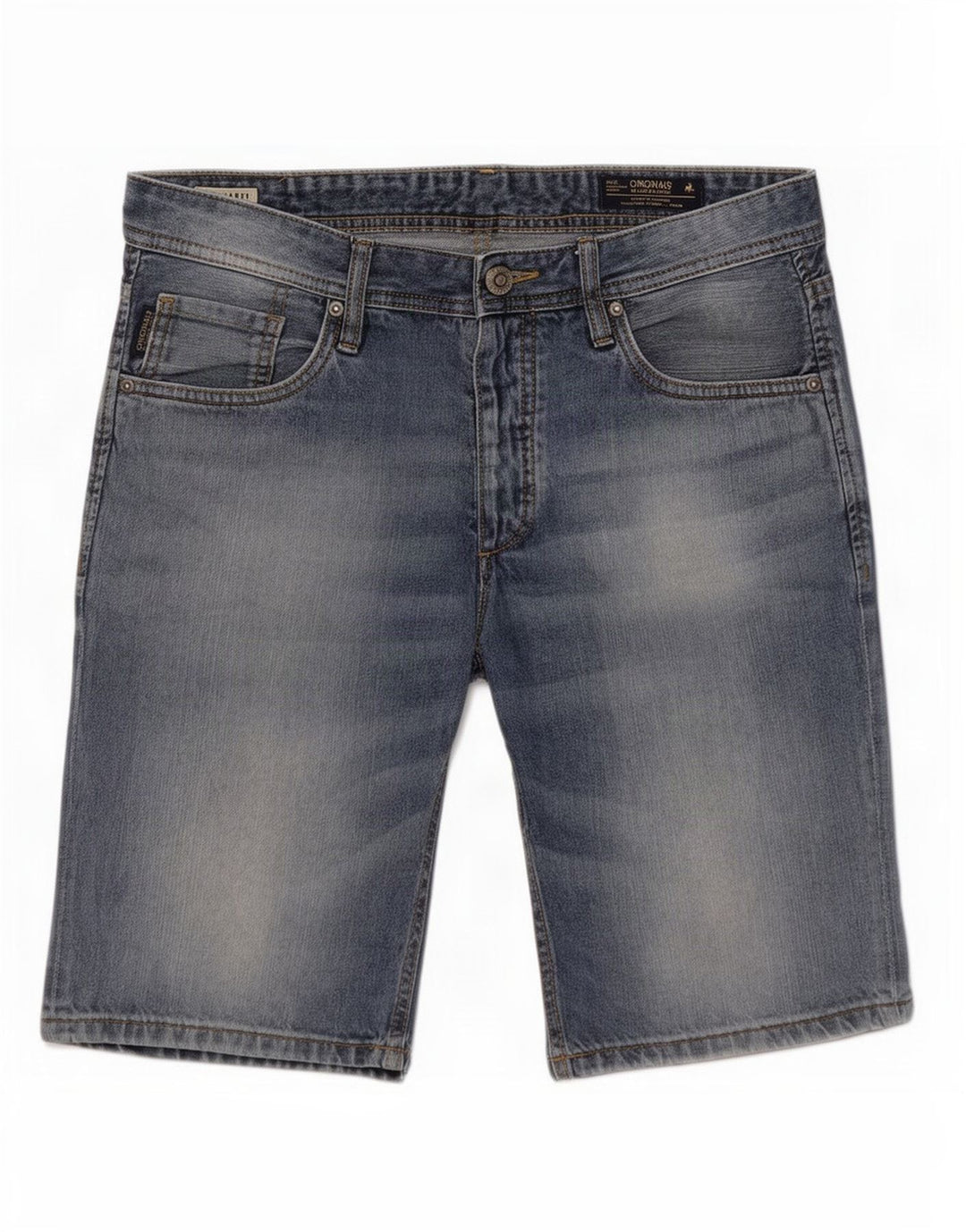 Jack & Jones Short en jean pour homme Large W36 Bleu Coton