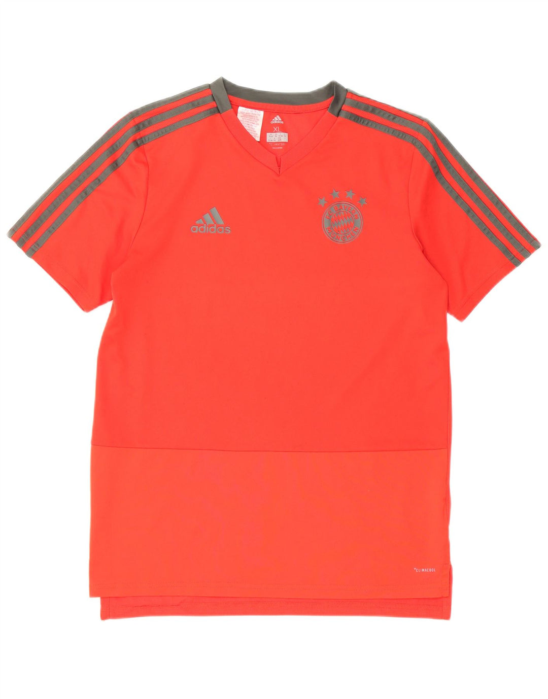 ADIDAS Garçon Climacool T-Shirt Top 15-16 ans XL Rouge Polyester