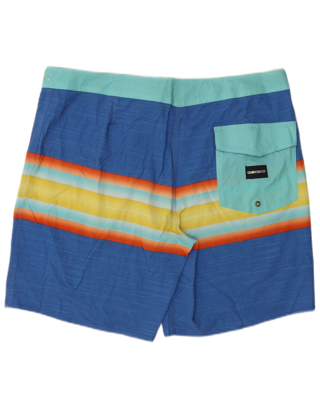 Quiksilver Short de Bain Homme XL Bleu Rayé Polyester