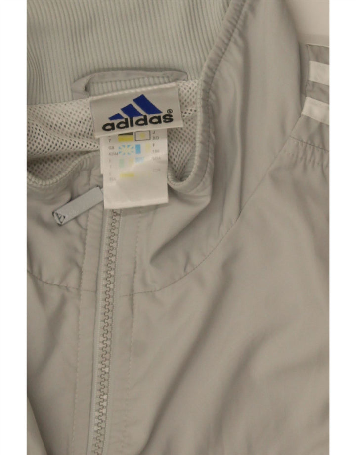 Adidas Veste de survêtement pour homme UK 42/44 Large Gris Polyester