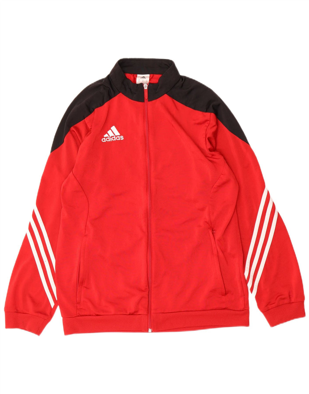 Adidas Veste de survêtement pour homme en polyester color block rouge moyen