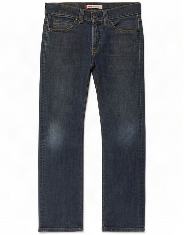 Levi's Jean droit 506 coupe standard pour homme W30 L32 Bleu