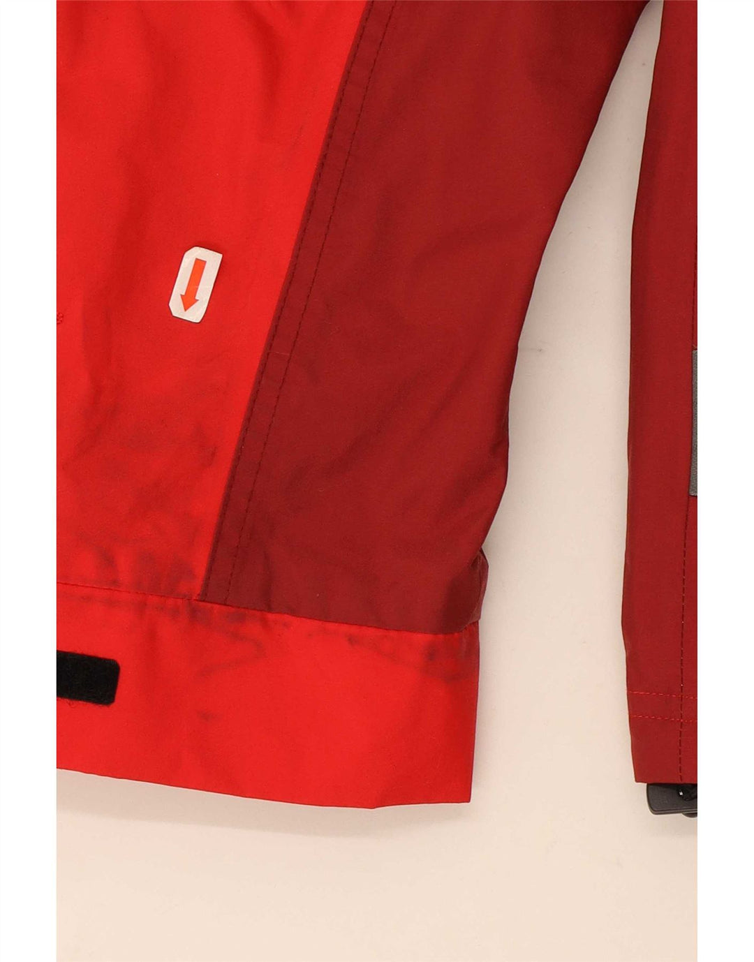 McKinley Veste de pluie à capuche pour femme EU 40 Rouge moyen Colourblock Polyamide