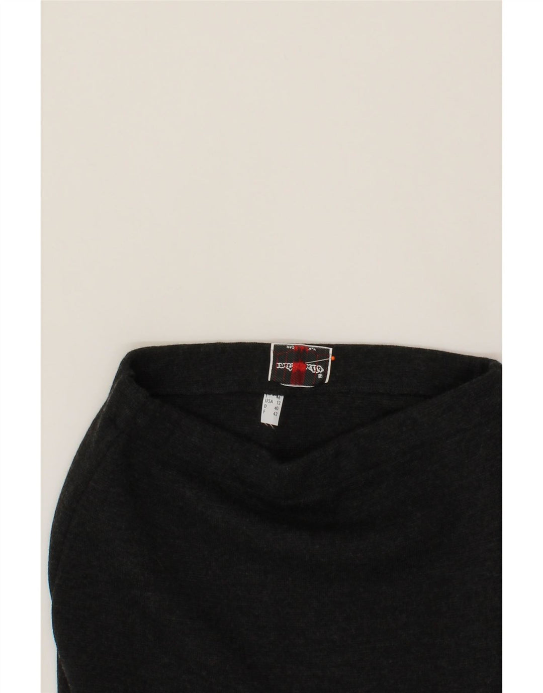 VINTAGE Womens Pencil Skirt IT 42 Medium W28  Grey Vintage Vintage and Second-Hand Vintage from Messina Hembry 