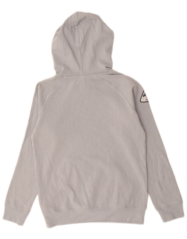 Kappa Pull à capuche graphique pour femme UK 14 Gris moyen Coton