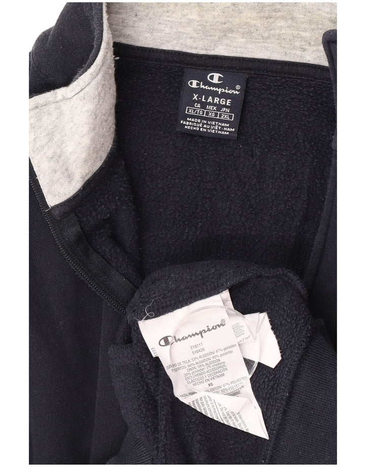 Champion Veste de Survêtement Homme XL Bleu Marine Coton