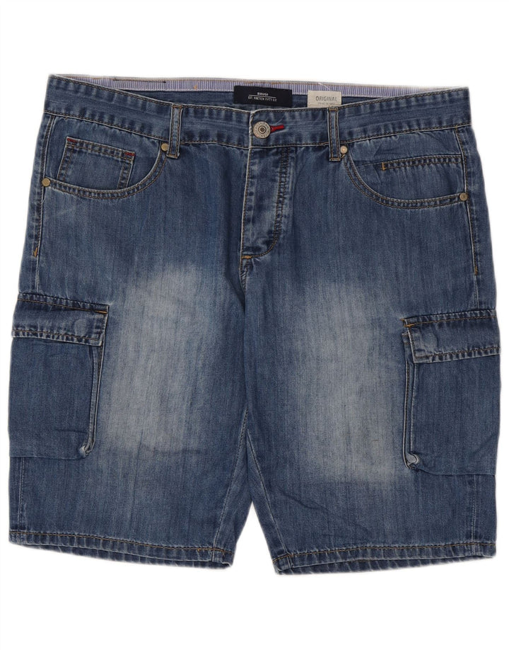 Brugi Short cargo en jean W36 pour homme Bleu Taille L