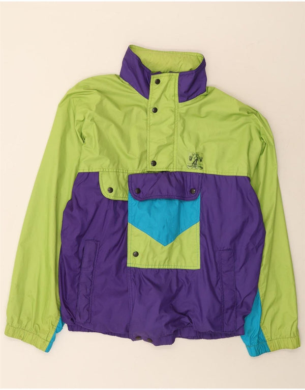 Brugi Veste de Pluie Pull Homme UK 40 Large Violet Colourblock Polyamide