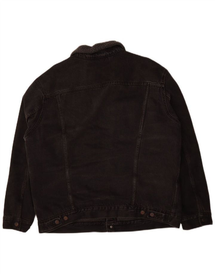 Levi's Veste Sherpa en Jean Homme UK 44 2XL Noir Coton