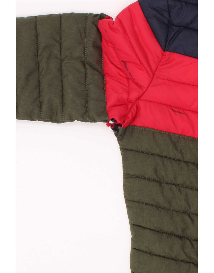 Joules Veste matelassée à capuche garçon 3-4 ans Vert Colorblock Polyamide