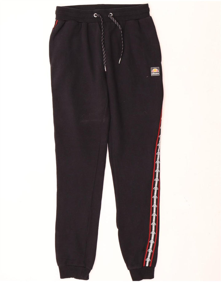 Ellesse Pantalon de Survêtement Graphique Joggers Homme Noir Moyen Coton