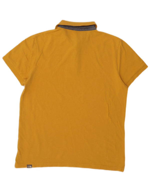 The North Face Polo Homme Large Jaune Coton