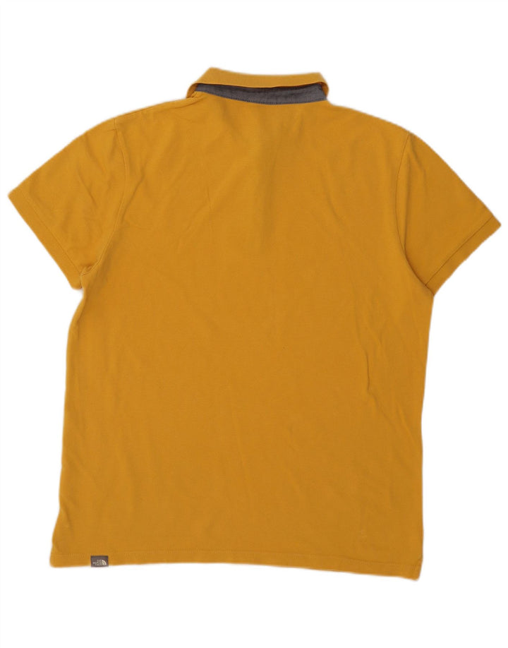 The North Face Polo Homme Large Jaune Coton