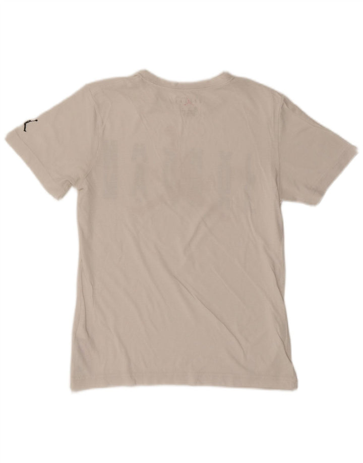 JORDAN T-Shirt Graphique Garçon 12-13 Ans Grand Coton Blanc