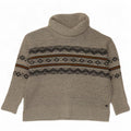 Weird Fish Pull col roulé pour femme UK 14 Large Gris Fair Isle