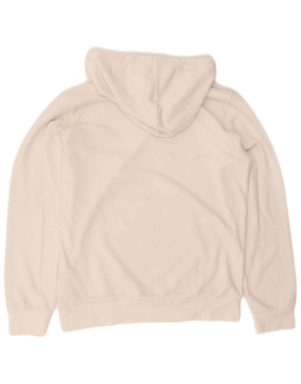Champion Pull à capuche graphique pour garçon 13-14 ans XL Blanc Coton