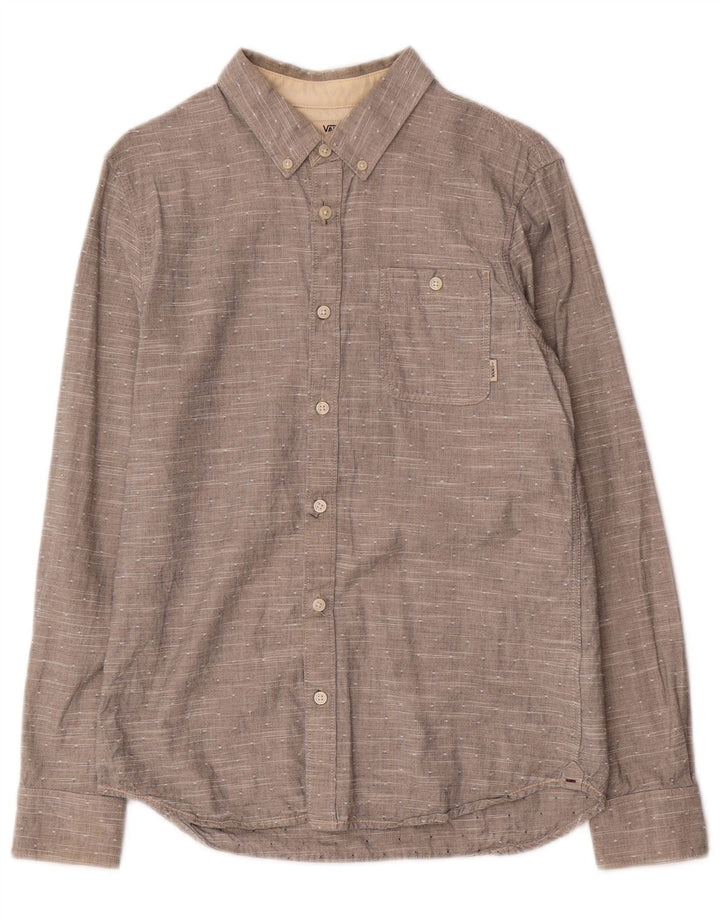 Vans Chemise Homme Petit Gris Moucheté Coton