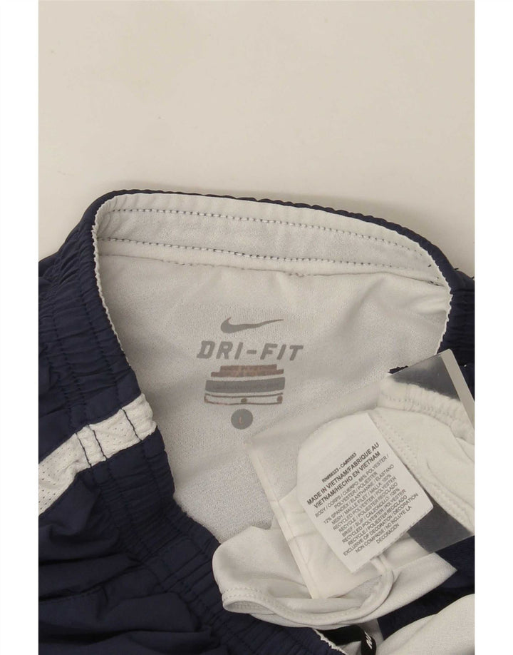 Nike Short de sport Dri Fit pour homme en polyester color block Bleu marine Taille L