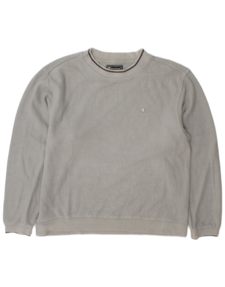 Champion Sweat-Shirt Homme Gris Moyen Coton