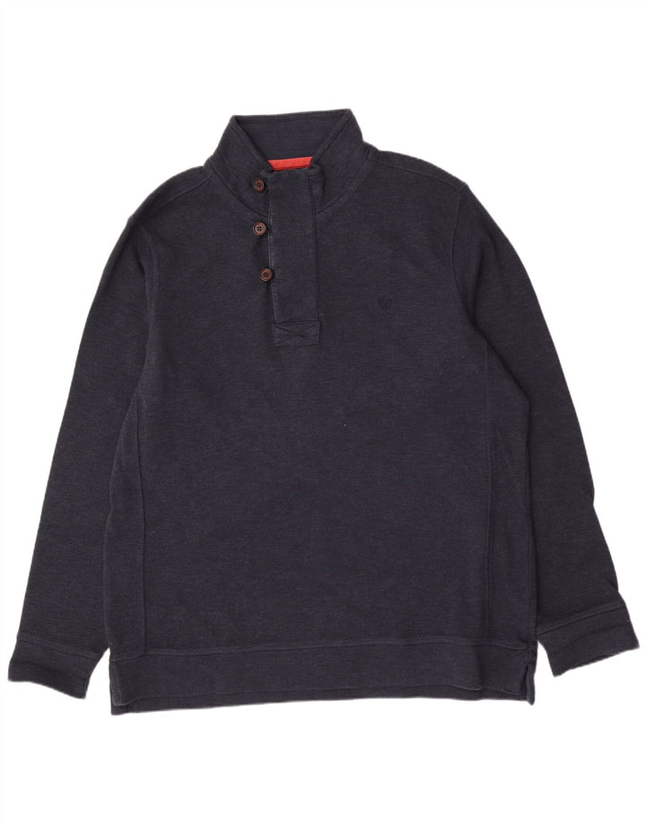 Fat Face Pull col boutonné pour homme XL en coton bleu marine classique