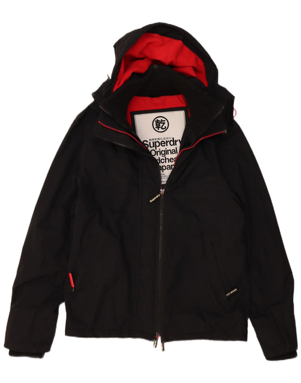 SUPERDRY Veste coupe-vent à capuche Windcheater pour femme UK 20 2XL Noir